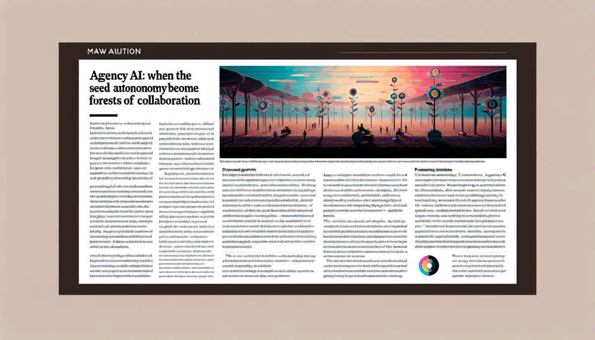 IA agentique : Quand les graines de l’autonomie deviennent forêts de collaboration